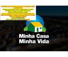 Programa Minha Casa Minha Vida – Documentos para comprovar renda