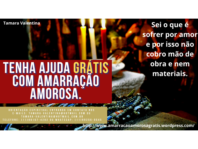 Amarração amorosa definitiva grátis - Mãe de santo gratuita - trabalho amoroso