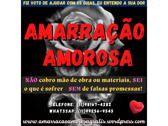 amarração amorosa funciona - tenha seu amor de volta - mãe de santo gratuita