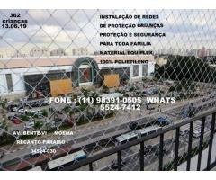 Redes de Proteção para Barra Funda, Av. Santa Marina, (11) 98391-0505, zap