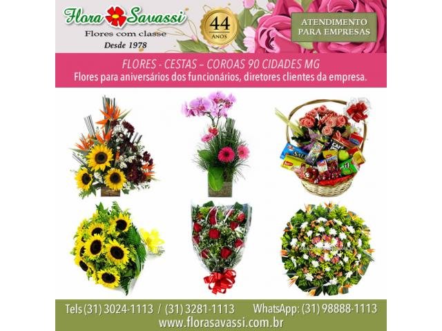 Floricultura Belo Vale MG buquês, arranjos, presente, orquídea, cesta de café e coroa de flores