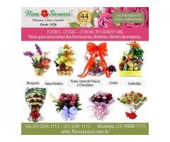 Floricultura Mariana MG, buquês, arranjos, presente, orquídea, cesta de café e coroa de flores