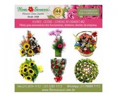 Floricultura Sabará MG, buquês, arranjos, presente, orquídea, cesta de café e coroa de flores