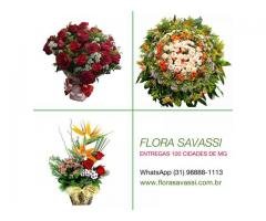 Floricultura Entre Rio de Minas entrega buquês, flores, cesta café da manhã e coroas de flores