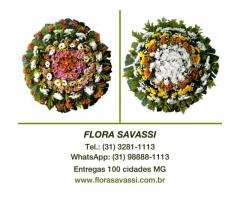 Coroa de flores Velório Retiro da Saudade em Betim, cemitério Retiro da Saudade floricultura