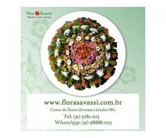 Velório Funerária Santa Quitéria Esmeraldas MG floricultura coroa de flores, entrega coroas