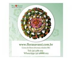 Velório Bosque da Saudade Igarapé MG entrega coroa de flores Cemitério Bosque da Saudade