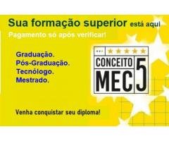 Curso Superior EaD - Sem pagamento adiantado