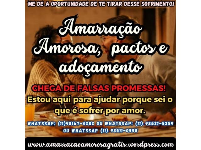 Amarração amorosa definitiva - Mãe de santo - trabalho amoroso