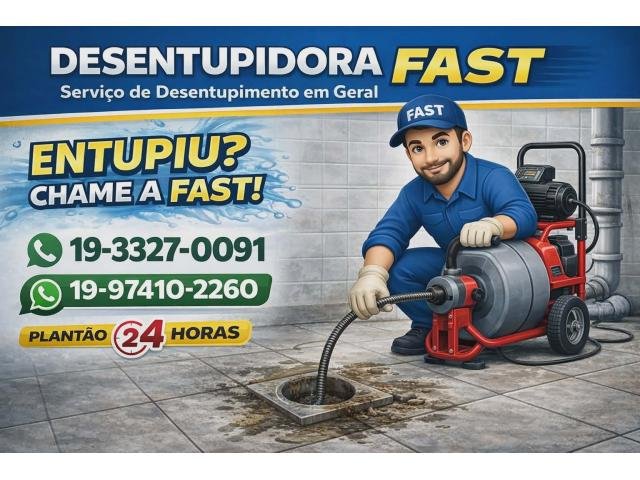 19-97410-2260 Desentupidora no Mansões Santo Antônio em Campinas - Desentupimento 24 Horas.