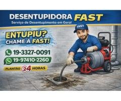 19-97410-2260 Desentupidora no Mansões Santo Antônio em Campinas - Desentupimento 24 Horas.