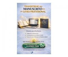 Transforme seu manuscrito em um livro pronto para publicação