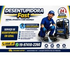19-97410-2260 Desentupidora no Jardim Madalena em Campinas - Desentupidora Fast