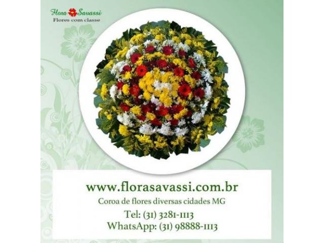 Coroa de flores Ouro Preto MG floricultura entrega coroa de flores fúnebres