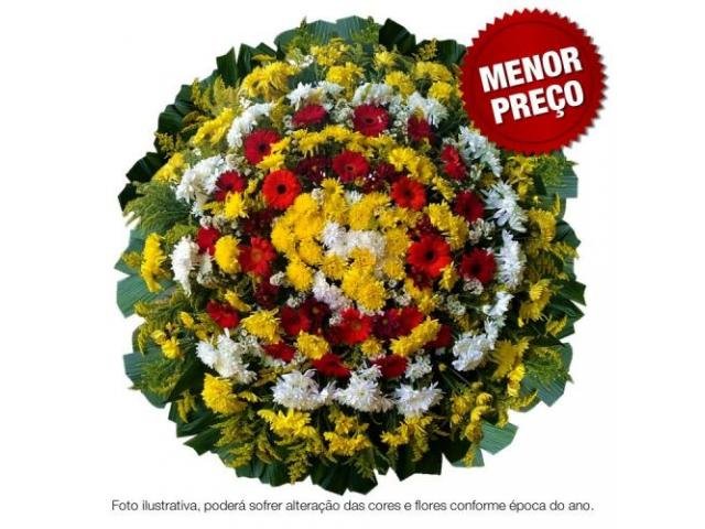 Coroa de flores Rio Manso floricultura entrega coroa de flores fúnebres velório cemitério