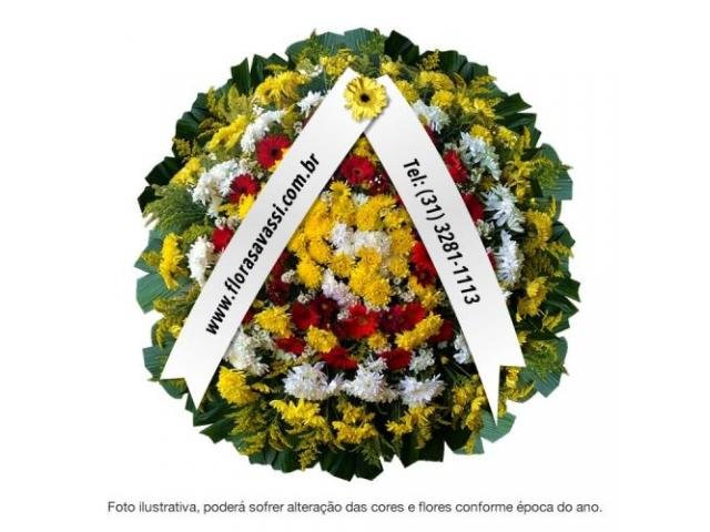 Coroa de flores Pedro Leopoldo floricultura entrega coroa de flores fúnebres velório cemitério
