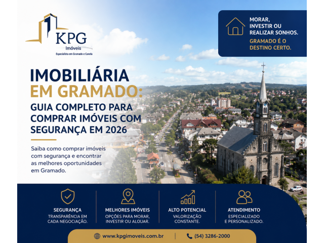 Apartamento a venda Gramado financiado direto com construtora - KPG Imóveis Imobiliária