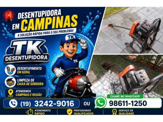 Desentupidora de Caixa de gordura em Campinas (19)3242-9016