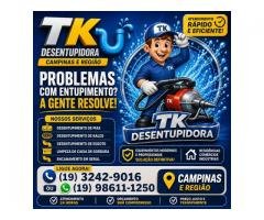 Desentupidora em Campinas - Soluções Rápida para Entupimento Chame TK Desentupidora