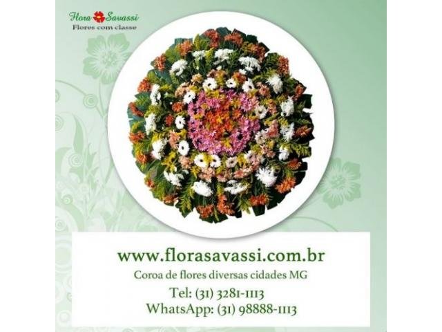 Coroa de flores em Antônio Pereira, Pará de Minas, Paraopeba, Pequi, Piedade dos Gerais FLORA