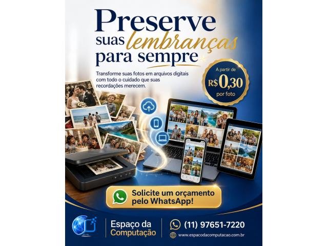 Digitalização de Fotos no Ipiranga – São Paulo