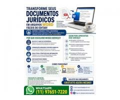 Precisa transformar seus documentos jurídicos em arquivos Word fáceis de editar?