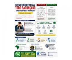Você converteu um PDF para Word… e o documento ficou todo bagunçado?