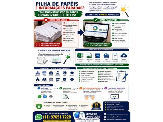 Você fez uma pesquisa, sorteio ou cadastro… e agora está com uma pilha de papéis parados?