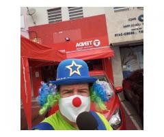 palhaços eventos esportivos  e animação porta de lojas
