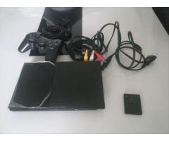 Ps2 Slim Original Desbloqueado Na Caixa+2controles