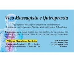 Vico Massagista e Quiropraxia - Massagem Terapêutica, Massoterapia e Acupuntura