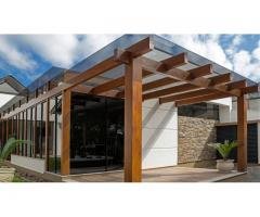 Pérgola ou pergolado de Madeira Tremembé