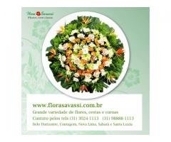 Floricultura entrega coroa de flores Mariana, Mário Campos, Mateus Leme, Matozinhos,  Moeda FLORA