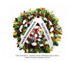 Coroa de flores cemitério Esmeraldas coroas velório em  arranjos fúnebres floricultura