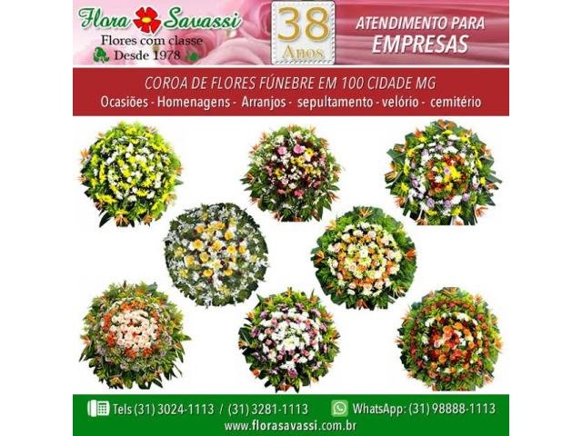 Coroa de flores cemitério Ouro Preto MG, entrega coroas de flores velório Ouro Preto floricultura