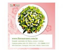 Coroa de flores cemitério Mateus Leme, entrega coroas velório em Mateus Leme MG coroas floricultura