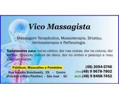 Massagista em São José SC - Massagem Terapêutica, Massoterapia, Quiropraxia, Shiatsu, Do-in