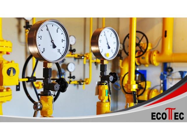 Montagem de rede de utilidades para ar comprimido