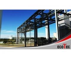 Montagem de rede de utilidades para ar comprimido