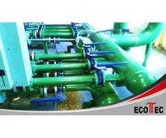 Montagem de rede de utilidades para ar comprimido