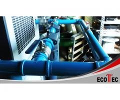 Montagem de rede de utilidades para ar comprimido