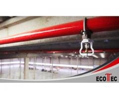 Montagem de rede de utilidades para ar comprimido