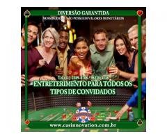 Jogos diretamente do Cassino de Las Vegas em seu evento!